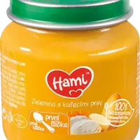HAMI masozeleninový příkrm Zelenina s kuřecími prsy první lžička 125 g