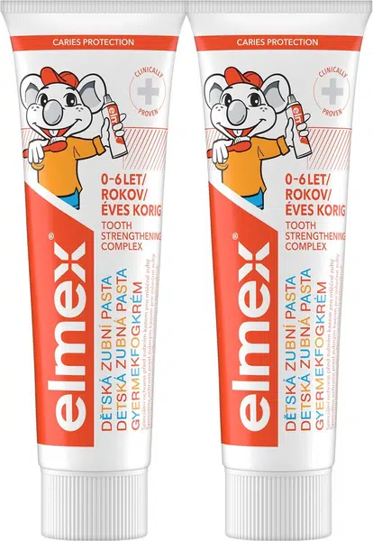 ELMEX Kids dětská zubní pasta pro děti 0-6 let duopack 2 x 50 ml