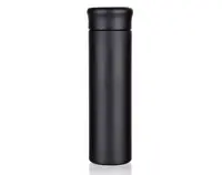 Chytrá termoska Rewo 420 ml, černá s teploměrem