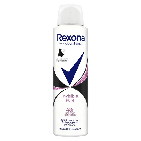 REXONA Invisible Pure Antiperspirant sprej 150 ml