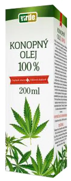 VIRDE Konopný olej 100% 200 ml