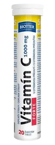 BIOTTER Vitamín C 1000 mg FORTE 20 šumivých tablet