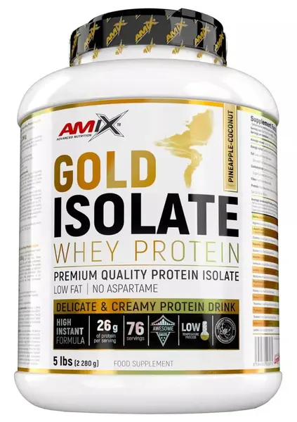 AMIX Gold Whey Protein Isolate, Ananas-Kokosový džus 2280 g