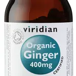 VIRIDIAN Ginger 400 mg Organic 90 kapslí