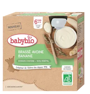 BABYBIO Ovesná kaše s banánem 4 x 85 g