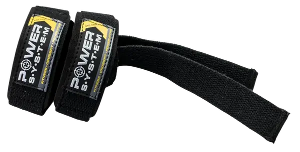 POWER SYSTEM trhačky na posilování LIFTING POWER STRAPS BLACK/YELLOW One Size 2 ks