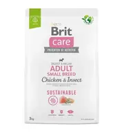 Brit Care Dog Sustainable Adult Small Breed Chicken & Insect 3 kg | Granule pro psy
