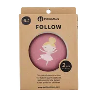 PETITE&MARS Chrániče kolen elastické na lezení Follow Dusty Rose 2 ks