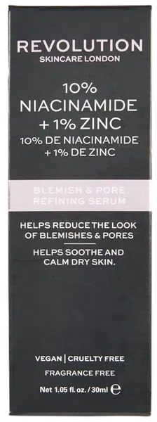 REVOLUTION Blemish and Pore Refining Serum - 10% Niacinamide + 1% Zinc sérum 30 ml