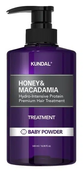 KUNDAL Honey&Macadamia Treatment - hydrointenzivní proteinová kúra na vlasy Baby Powder 500 ml