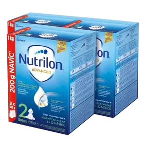 NUTRILON Advanced 2, Pokračovací kojenecké mléko 3 x 1000 g