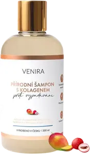 VENIRA přírodní šampon s kolagenem proti vypadávání vlasů, mango-liči 300 ml