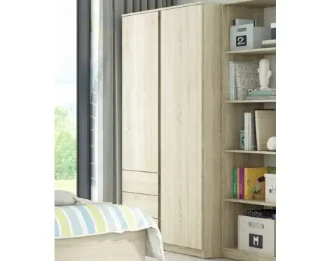 Šatní skříň Carlos, dub sonoma, 100 cm