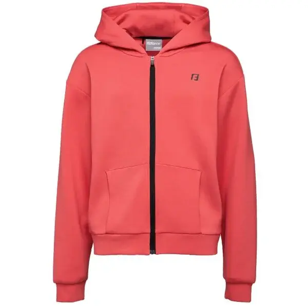 Fitforce TOUTOUNE Dievčenská mikina, lososová, veľkosť 140-146