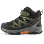 ALPINE PRO GRAZO Detské turistické topánky, khaki, veľkosť