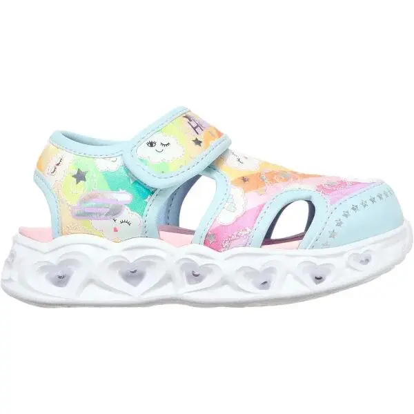 Skechers HEART LIGHTS SANDALS-CUTIE CLOUDS Dievčenské sandále, mix, veľkosť