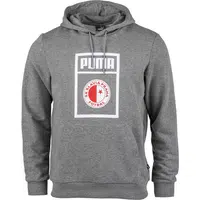 Puma SLAVIA PRAGUE GRAPHIC HOODY Pánska mikina, sivá, veľkosť