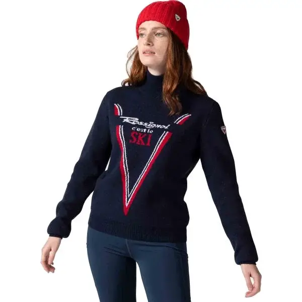 Rossignol VICTOIRE TN KNIT W Sveter, tmavo modrá, veľkosť
