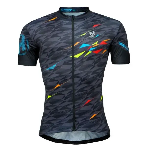 HAVEN TEAM NEO MEN Pánsky cyklistický dres, čierna, veľkosť