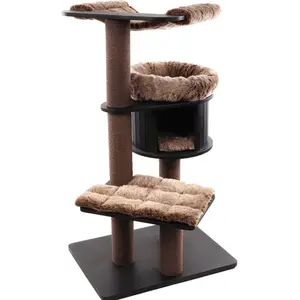 Flamingo Škrabací strom Raisa 2 Brown & Grey | Škrabadlo pro kočky