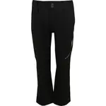 ALPINE PRO HUNILO Detské softshellové nohavice, čierna, veľkosť