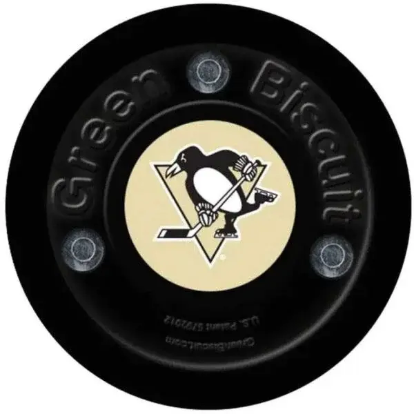 Green Biscuit PITTSBURGH PENGUINS NHL Puk, černá, velikost