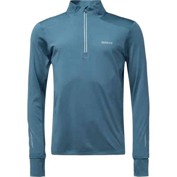 Fitforce RANIX Pánska bežecká mikina, tmavo modrá, veľkosť