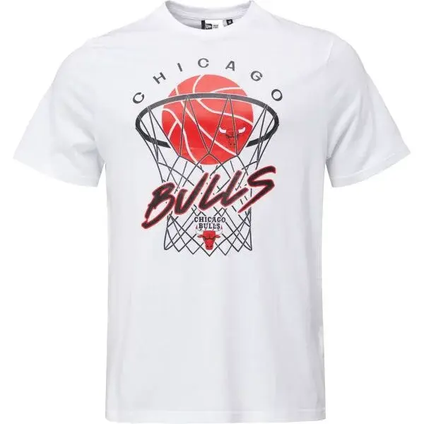 New Era CHICAGO BULLS NBA NET Pánske tričko, biela, veľkosť