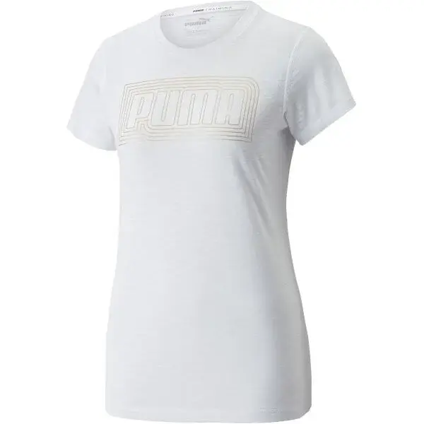 Puma PERFORMANCE LOGO FILL TEE REC Q4 Dámske tričko, biela, veľkosť