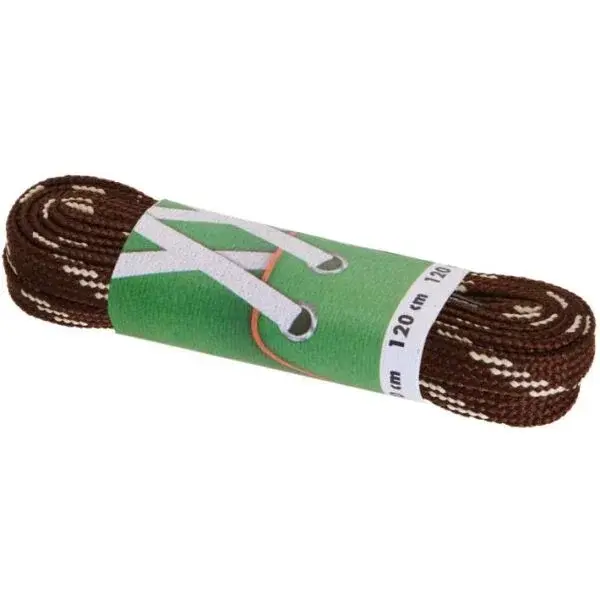 PROMA ŠNÚRKY ŠPORTOVÉ PLOCHÉ 120 CM Šnúrky, hnedá, veľkosť