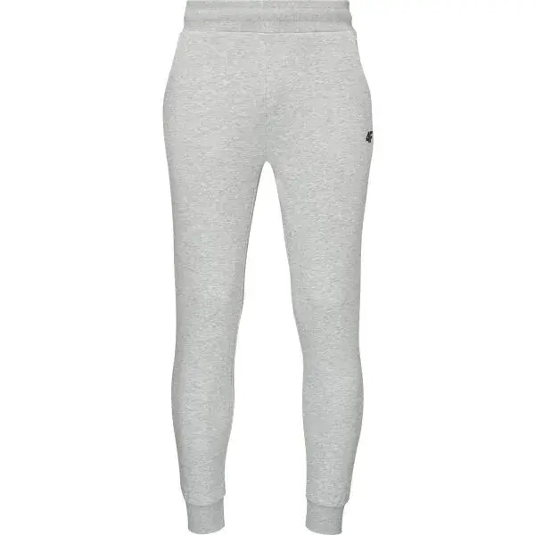 4F TROUSERS BASIC Pánske tepláky, sivá, veľkosť