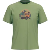 Smartwool LONG WEEKEND SHORT SLEEVE GRAPHIC TEE Pánske tričko, zelená, veľkosť