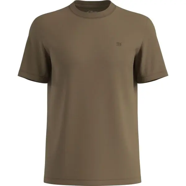 s.Oliver RL NOOS Pánske tričko, hnedá, veľkosť