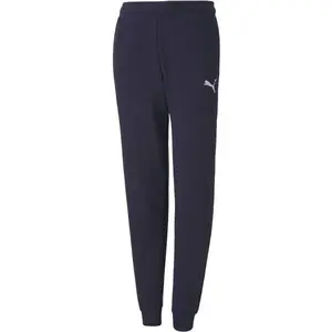 Puma TEAMGOAL 23 CASUALS PANTS JR Chlapčenské futbalové tepláky, tmavo modrá, veľkosť