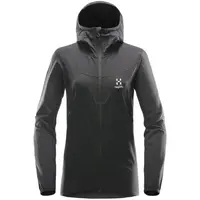 HAGLÖFS NATRIX W Dámska softshellová bunda, čierna, veľkosť