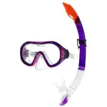 AQUOS BANJO SOLE JR Juniorský šnorchlovací set, fialová, veľkosť