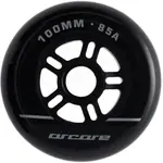 Arcore INLINE WHEELS 4PACK 100-85A Inline kolieska, čierna, veľkosť