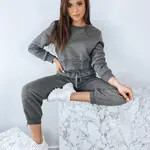 Dámská tepláková souprava KEILI tmavě šedá Dstreet