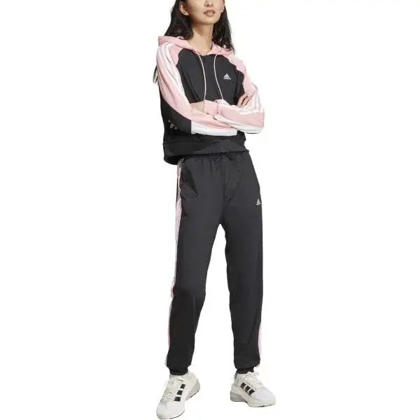 adidas BOLDBLOCK TRACK SUIT Dievčenská tepláková súprava, čierna, veľkosť