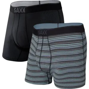 SAXX QUEST 2PK Pánske boxerky, tmavo sivá, veľkosť