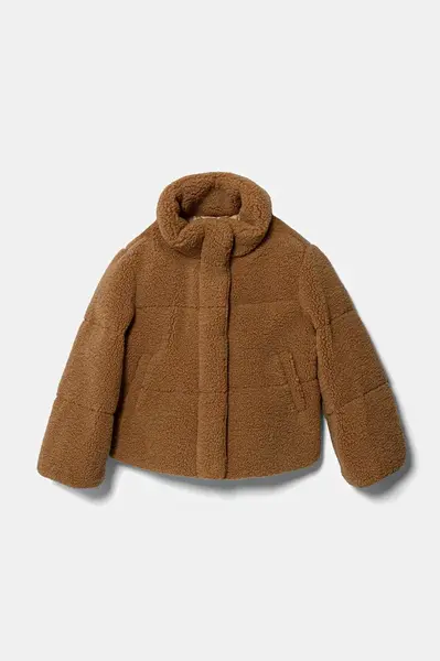 Dětská bunda Twinset hnědá barva, 252GJ2181