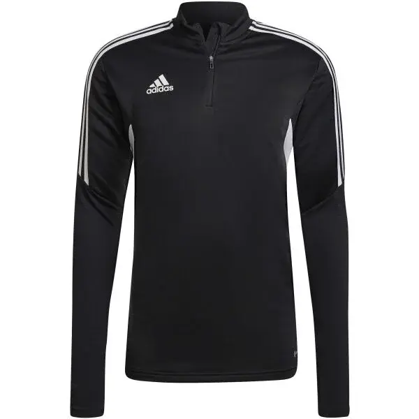 adidas CON22 TR TOP Pánska futbalová mikina, čierna, veľkosť