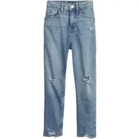 GAP V-MOM JEAN Dievčenské džínsy, modrá, veľkosť 7Y