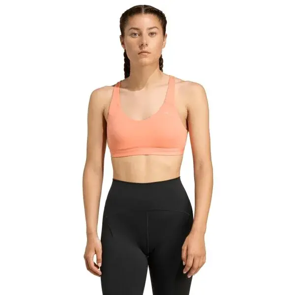 adidas ALL ME ESS MS Dámska športová podprsenka, oranžová, veľkosť