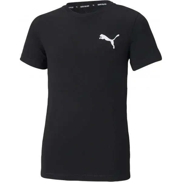 Puma ACTIVE SMALL LOGO TEE Chlapčenské športové tričko, čierna, veľkosť