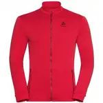 Odlo MID LAYER FULL ZIP BERRA Pánska mikina, červená, veľkosť