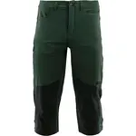 ALPINE PRO HEDAC 3/4 Pánske outdoorové 3/4 nohavice, tmavo zelená, veľkosť