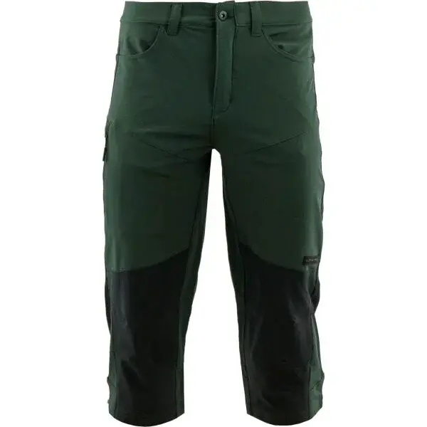 ALPINE PRO HEDAC 3/4 Pánske outdoorové 3/4 nohavice, tmavo zelená, veľkosť