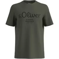 s.Oliver RLBS T-SHIRT SS NOOS Pánske tričko, khaki, veľkosť