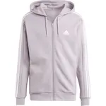 adidas ESSENTIALS FLEECE 3-STRIPES FULL-ZIP HOODIE Pánska mikina, ružová, veľkosť
